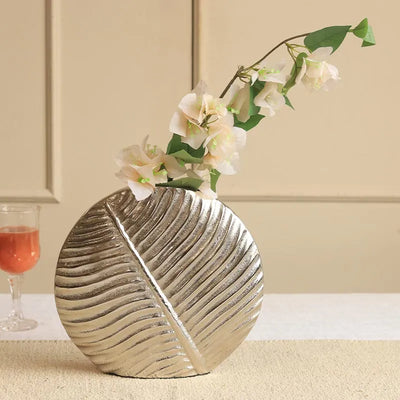 Silver Metal Vase