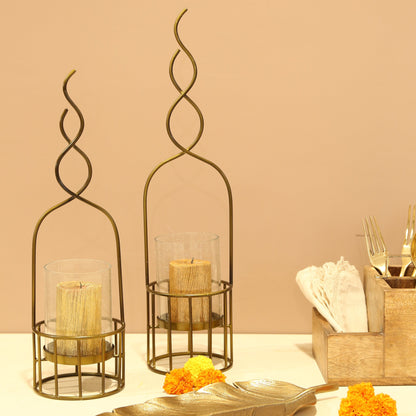 Intertwining Candle Stands | Set of 2