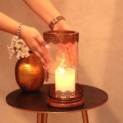Etching Design Candle Stand