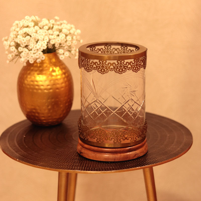 Etching Design Candle Stand