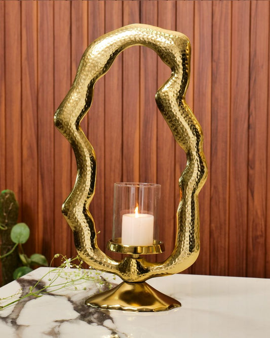 Zigzag Shape Candle Stand