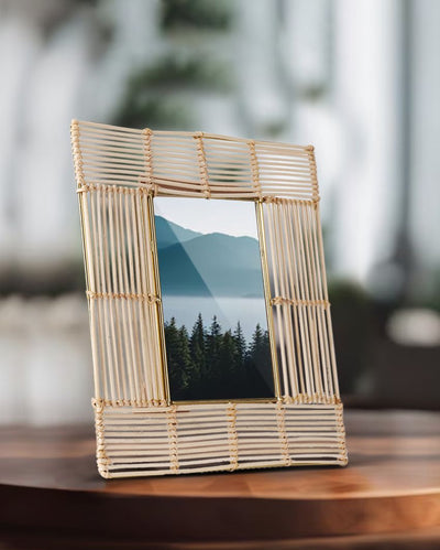 Stylish Wicker Photo Frame | 8 x 10 inches