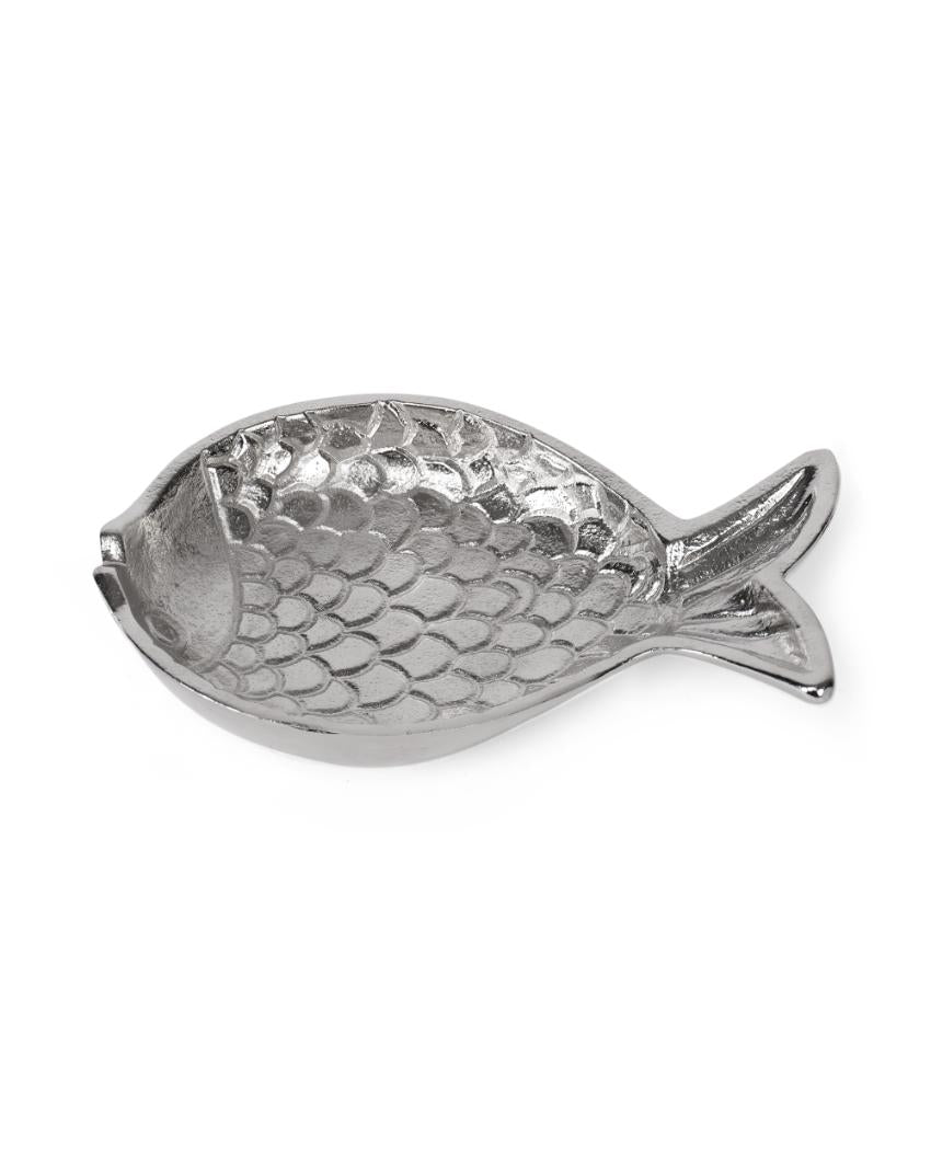 Premium Metal Fish Plater | 8 x 5 x 2 inches