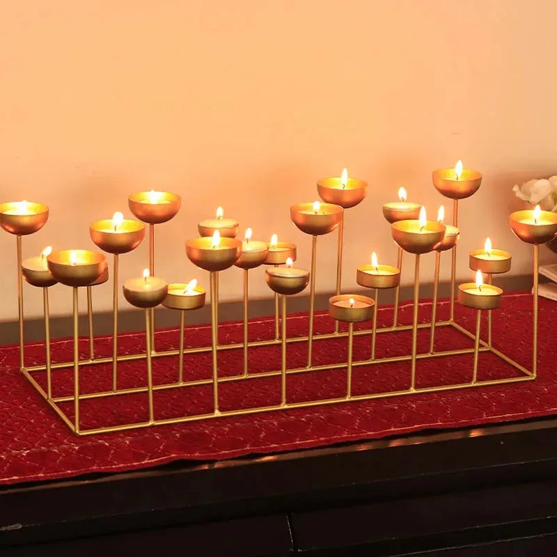 Decorative Large Tea Lights Stand | 18 x 7 x 7 inches