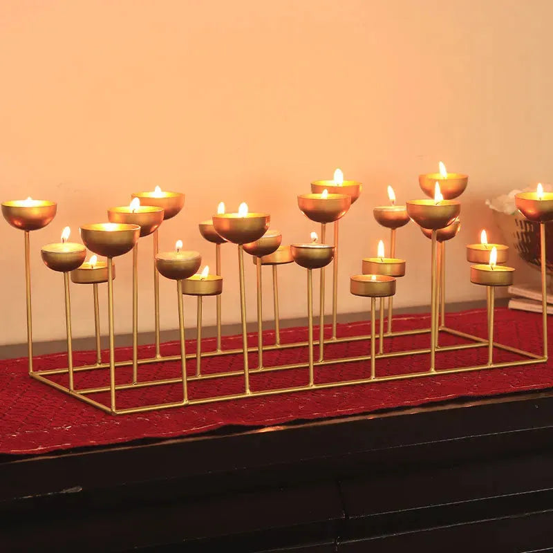 Decorative Large Tea Lights Stand | 18 x 7 x 7 inches