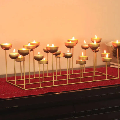 Decorative Large Tea Lights Stand | 18 x 7 x 7 inches