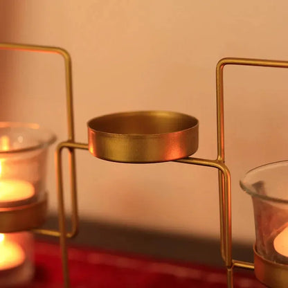 Square 5 Piece Tea Lights Stand