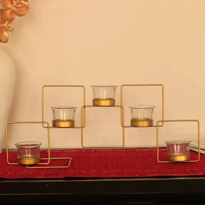 Square 5 Piece Tea Lights Stand