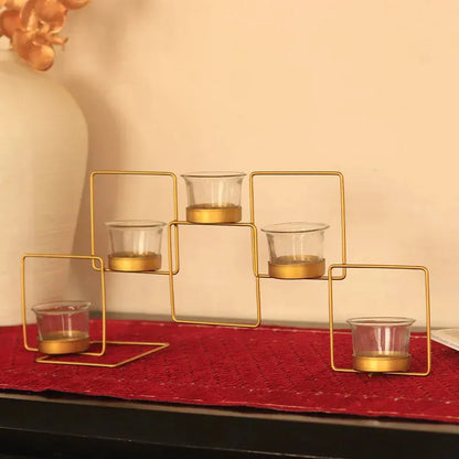 Square 5 Piece Tea Lights Stand