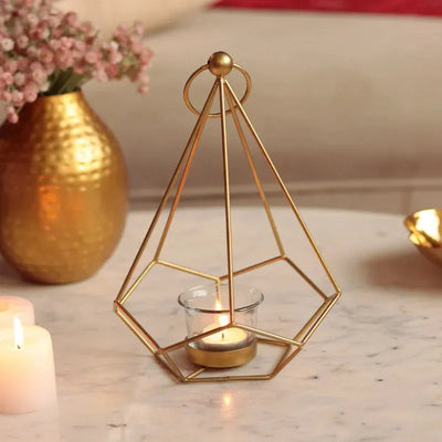 Prism Golden Tea Light Holder Default Title