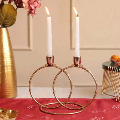 Circular 2 Piece Candle Stand Default Title