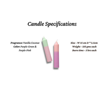 Fancy Mix & Match Hope Pillar Candles | Set of 2 Default Title