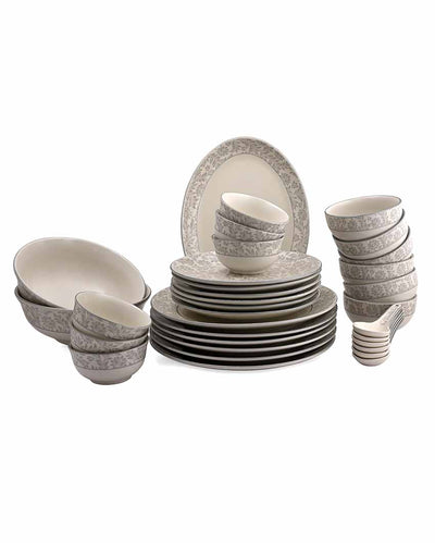 Winter Garden Porcelain Dinner Set | 33 Pieces