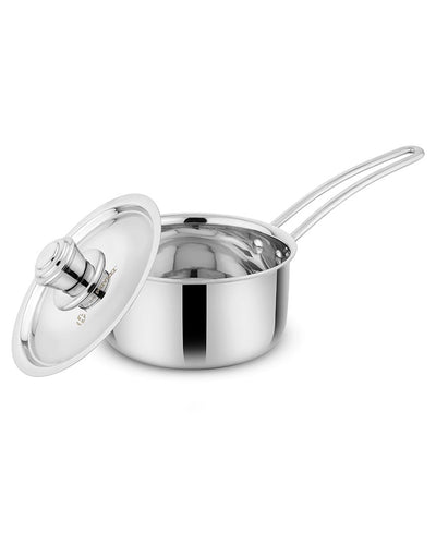 Reliable Triply Stainless Steel Saucepan with Lid