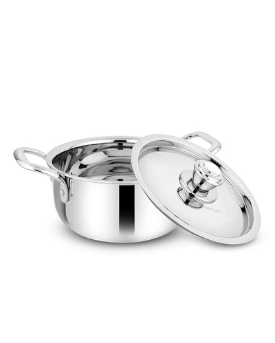 Essential Triply Stainless Steel Stock Pot with Lid
