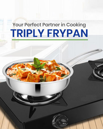 Steady Triply Stainless Steel Frypan