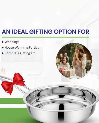 Steady Triply Stainless Steel Frypan