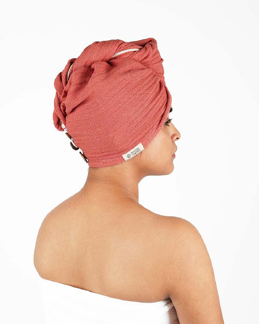 Aloevera Double Cloth Hair Towel | 10x26 inches
