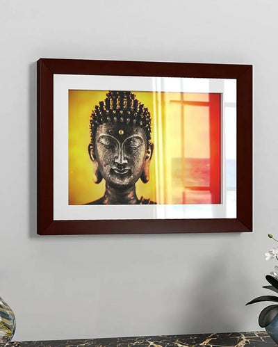 Beautiful Gautam Buddha Spiritual Framed Wall Painting