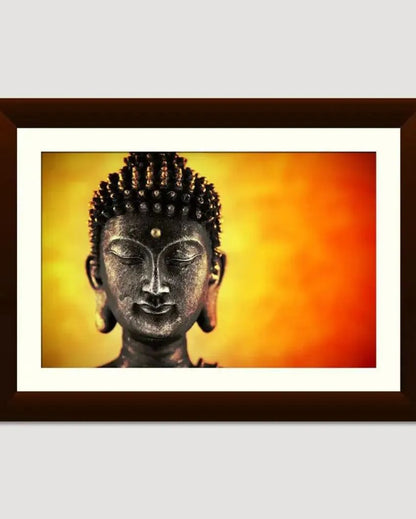 Beautiful Gautam Buddha Spiritual Framed Wall Painting