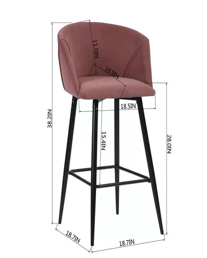 High End and Comfortable Luxurious Comfy Counter Bar Chair | 23 x 23 x 39 inches