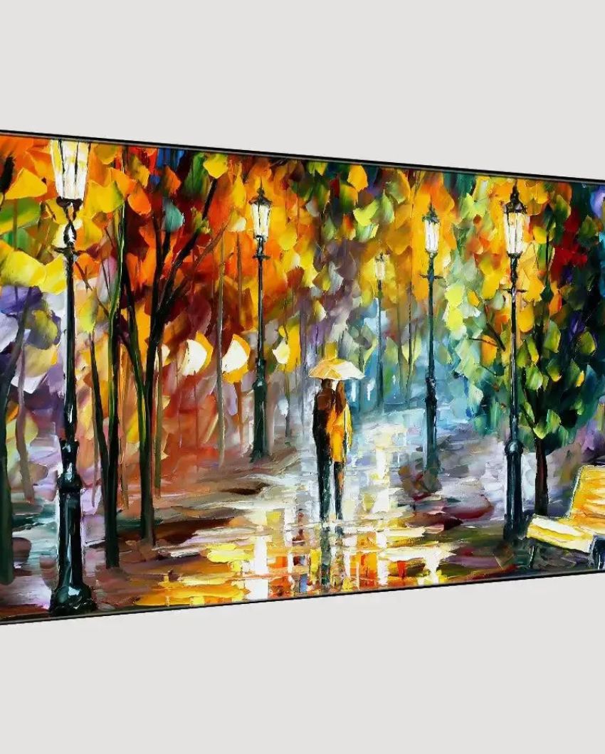 Forest Scenery Panoramic Canvas Wall Painting | 48 x 24 inches