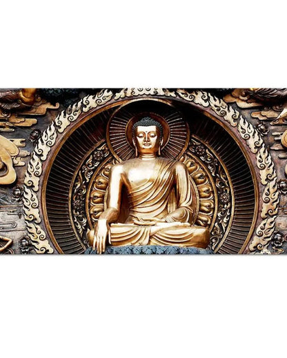 Classical Buddha Sculpture Spiritual Canvas Painting | 48 x 24 inches