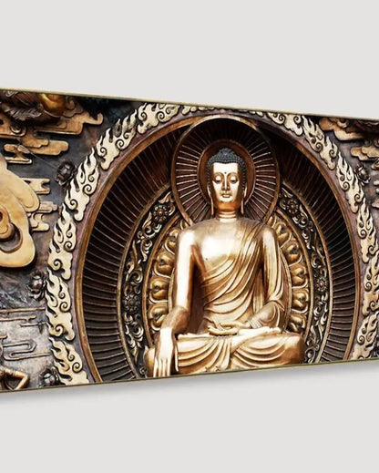 Classical Buddha Sculpture Spiritual Canvas Painting | 48 x 24 inches