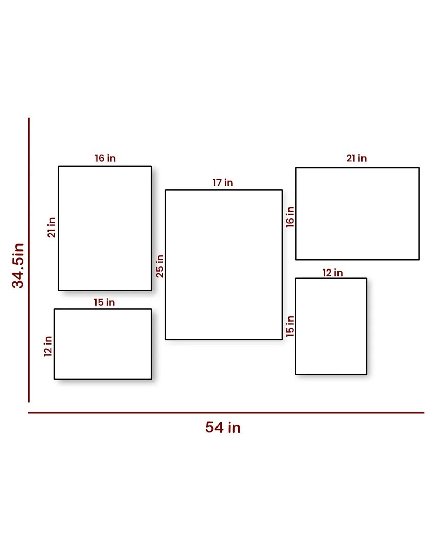 Imagination Of Nature Frame | Set Of 5