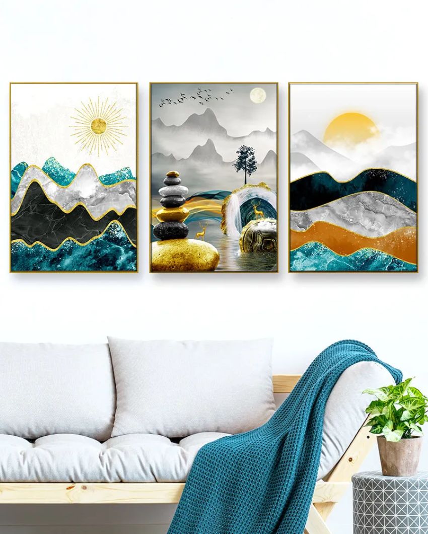 The Mountains Floating Frames | Set of 3