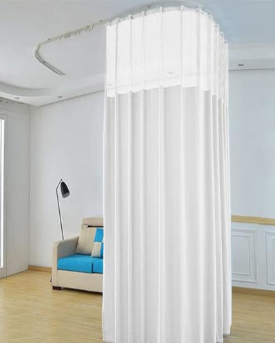 Thin Striped Single Panel Hospital Curtain | 7 Feet