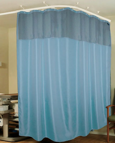 Criss-Cross Room & Clinic Partition Polyester Curtains With 20 Metal Eyelets | 10 X 7 Ft