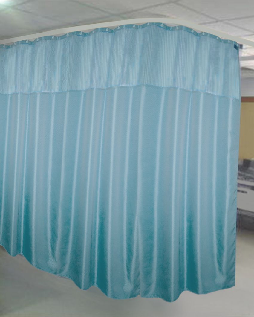 Criss-Cross Room & Clinic Partition Polyester Curtains With 20 Metal Eyelets | 10 X 7 Ft