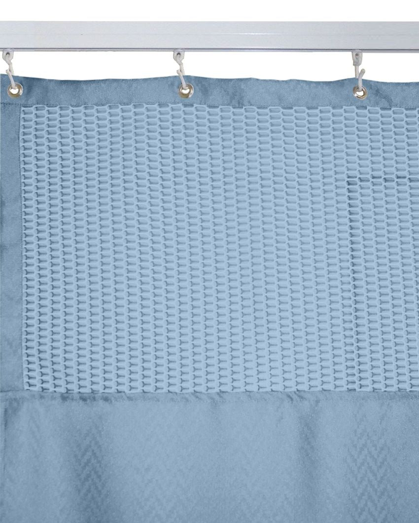 Criss-Cross Room & Clinic Partition Polyester Curtains With 20 Metal Eyelets | 10 X 7 Ft