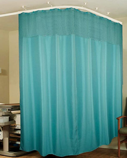 Simple Room & Clinic Partition Polyester Curtains With 36 Metal Eyelets | 18 X 7 Ft