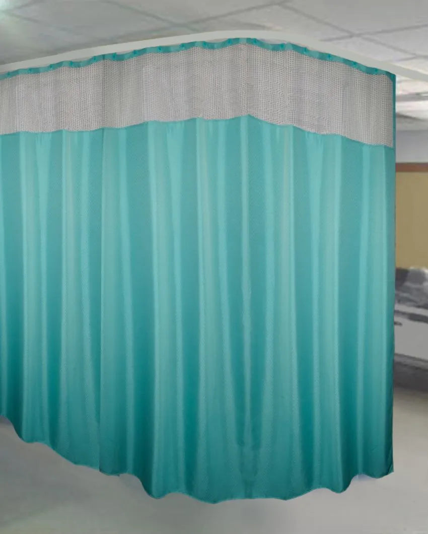 Simple Room & Clinic Partition Polyester Curtains With 36 Metal Eyelets | 18 X 7 Ft