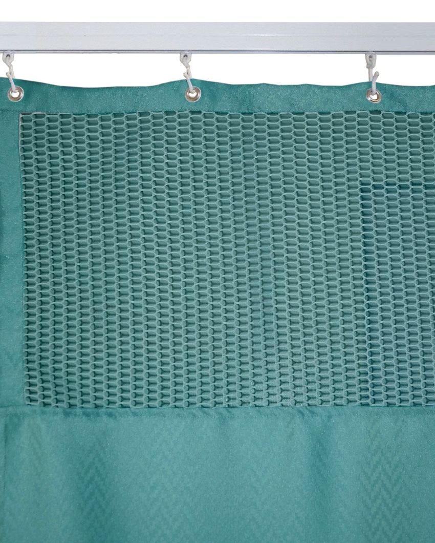 Simple Room & Clinic Partition Polyester Curtains With 36 Metal Eyelets | 18 X 7 Ft