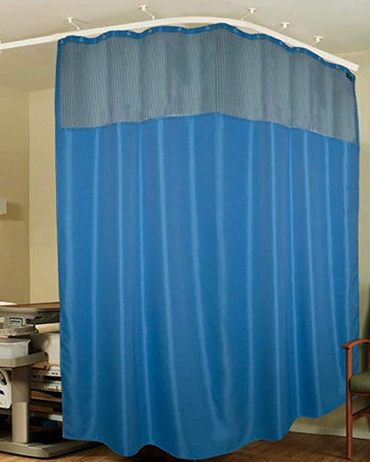 Simple Room & Clinic Partition Polyester Curtains With 36 Metal Eyelets | 18 X 7 Ft