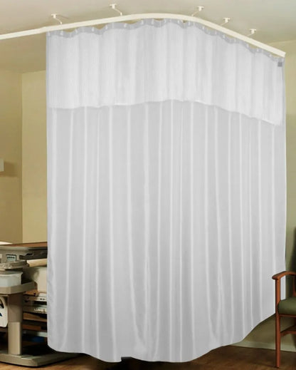 Simple Room & Clinic Partition Polyester Curtains With 36 Metal Eyelets | 18 X 7 Ft