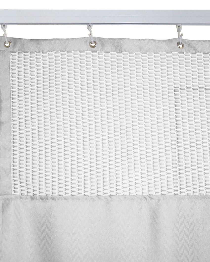 Simple Room & Clinic Partition Polyester Curtains With 36 Metal Eyelets | 18 X 7 Ft