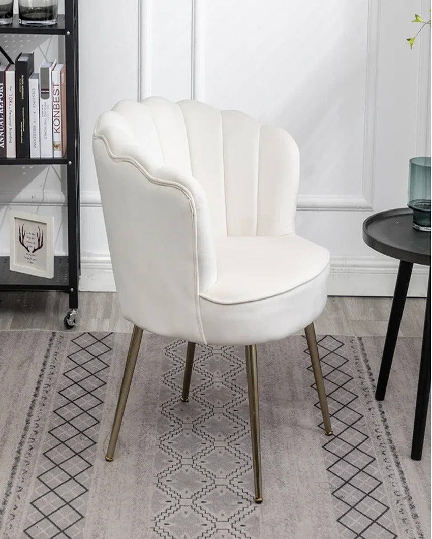 Chic and Stylish Elegant Crafted Shell Designer Lounge Chair | 23 x 17 x 30 inches