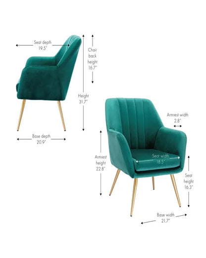 Comfortable and Supportive Dense Padded Accent Chair | 22 x 20 x 32 inches