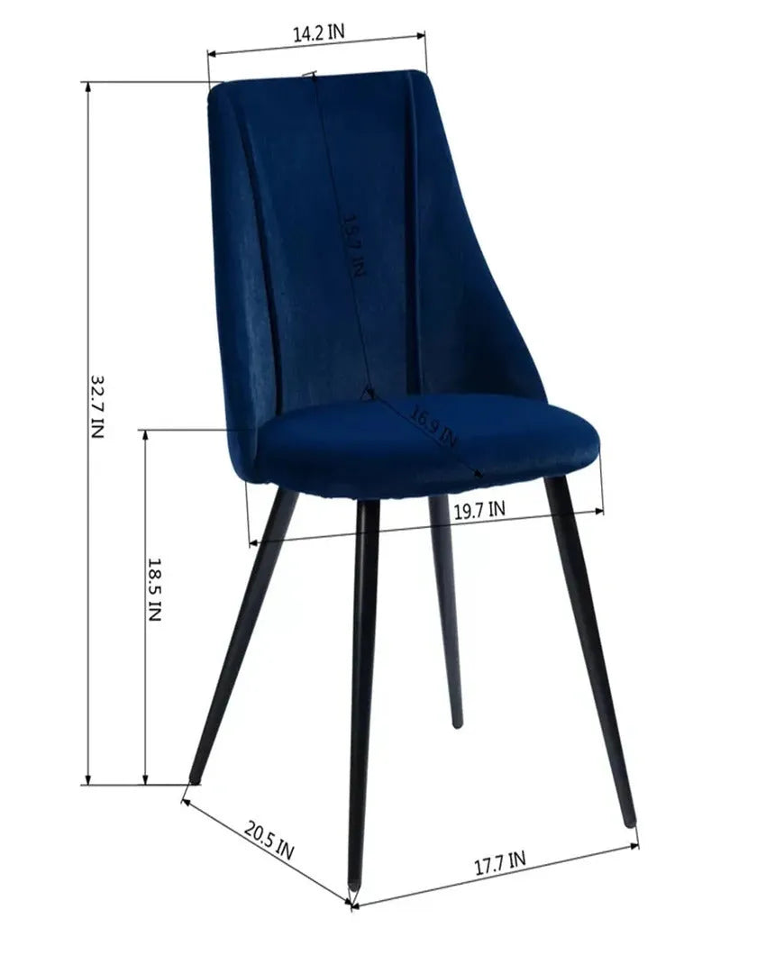 Sleek and Simple Minimalist Dining Chair | 16 x 17 x 32 inches