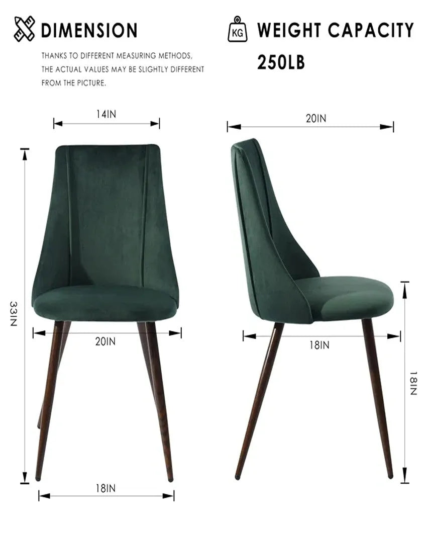 Sleek and Simple Minimalist Dining Chair | 16 x 17 x 32 inches