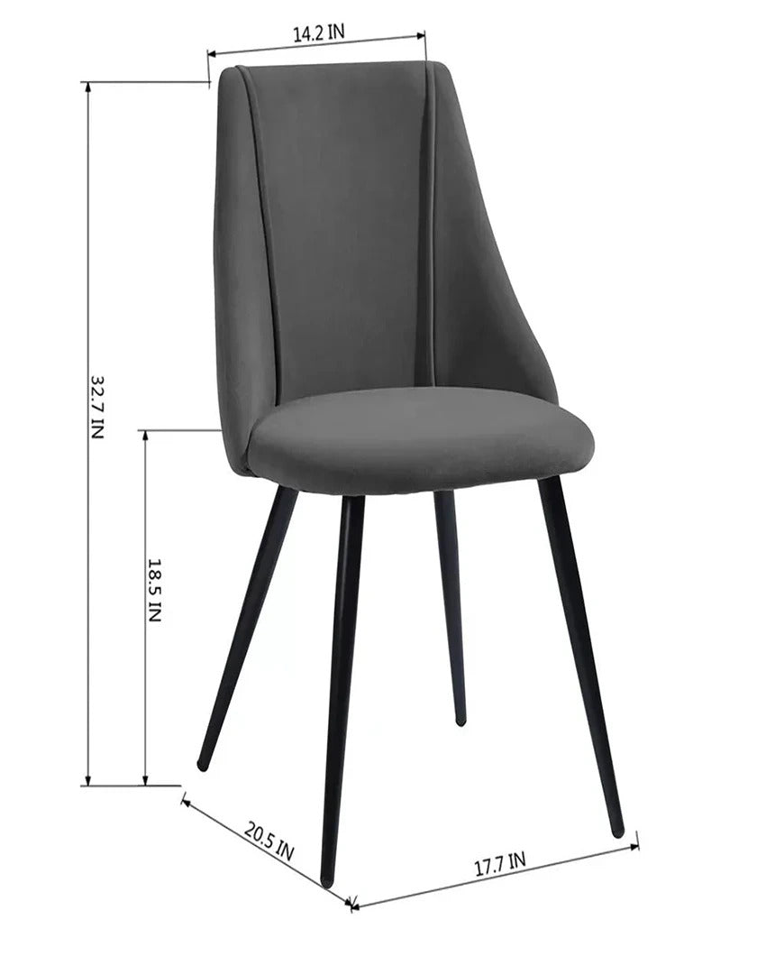 Sleek and Simple Minimalist Dining Chair | 16 x 17 x 32 inches