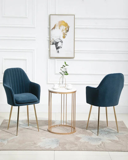 Luxurious and Stylish Dreamer Velvet Tufted Dining Chair | Set of 2 | 18 x 18 x 35 inches