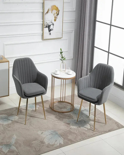 Luxurious and Stylish Dreamer Velvet Tufted Dining Chair | Set of 2 | 18 x 18 x 35 inches