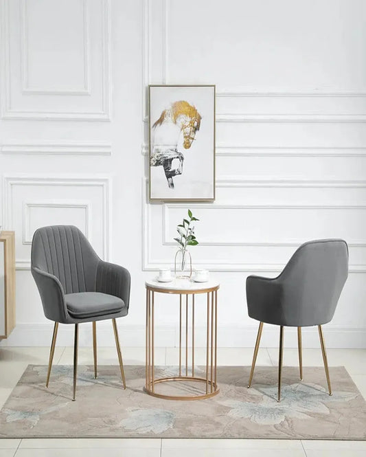 Luxurious and Stylish Dreamer Velvet Tufted Dining Chair | Set of 2 | 18 x 18 x 35 inches