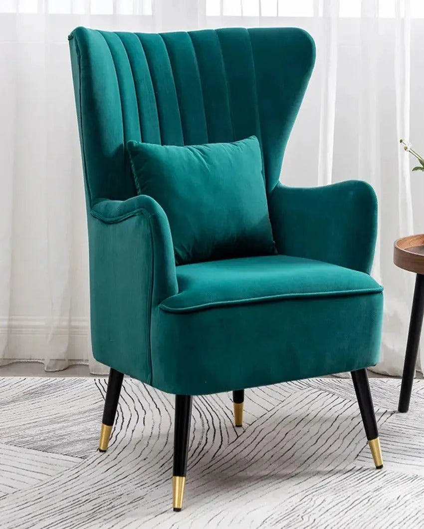 Comfortable and Supportive High Back Tufted Accent Chair With Cushion | 32 x 30 x 37 inches