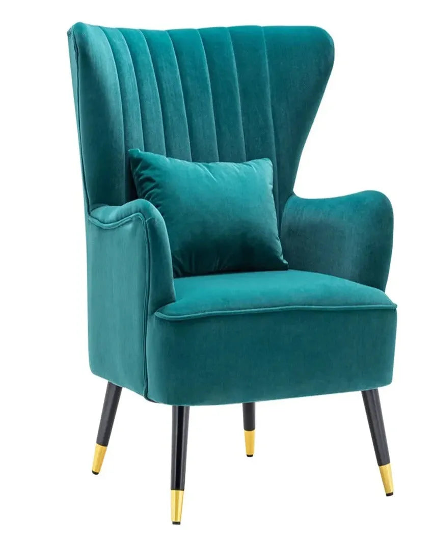 Comfortable and Supportive High Back Tufted Accent Chair With Cushion | 32 x 30 x 37 inches